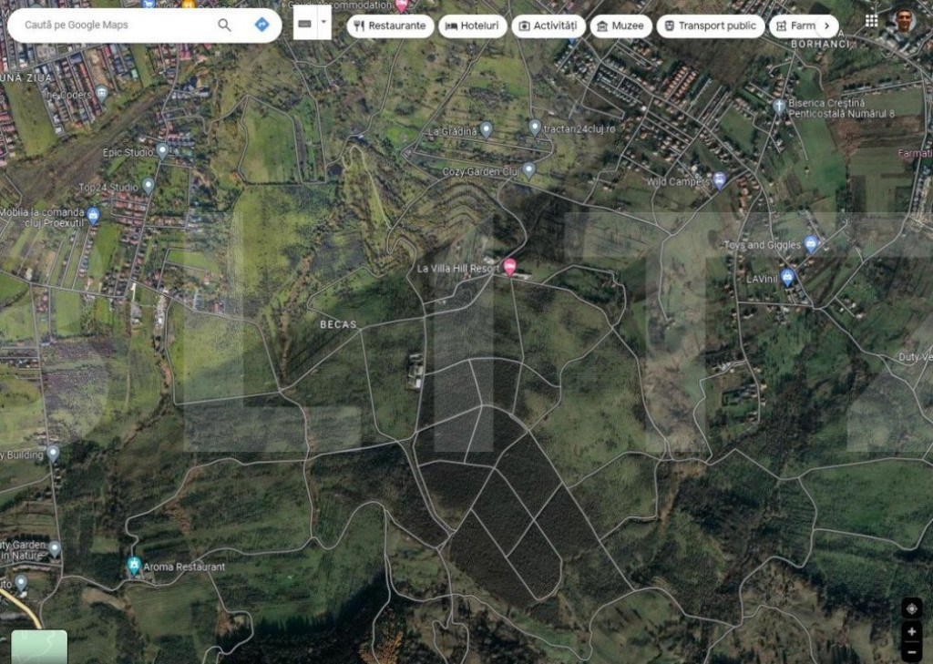 Teren intravilan, 7800 mp, restaurant Aroma, Becas