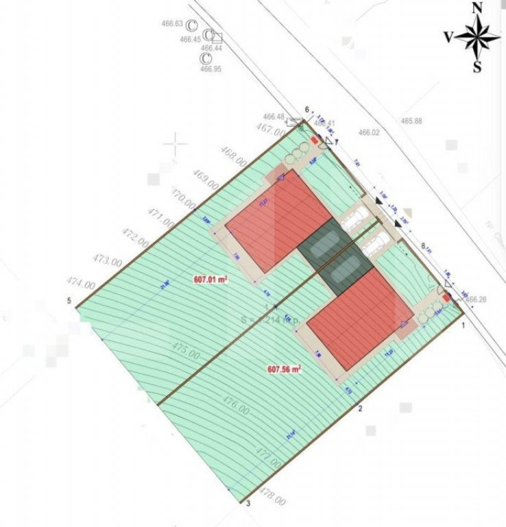 Teren intravilan 1214mp, situat in Chinteni, pentru construc