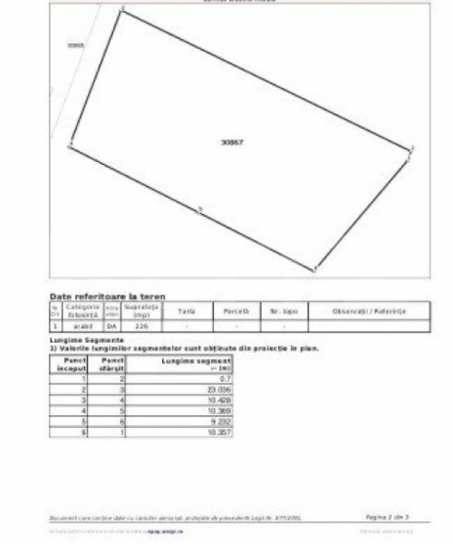 Teren intravilan de 226 mp in Marasesti, Suceava