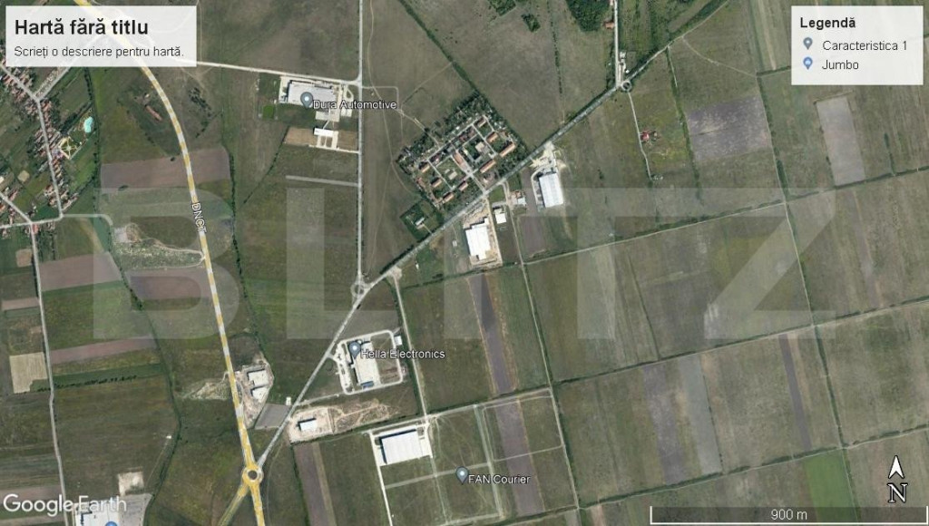 Teren cu suprafață de 2,6 ha, zona Aeroport