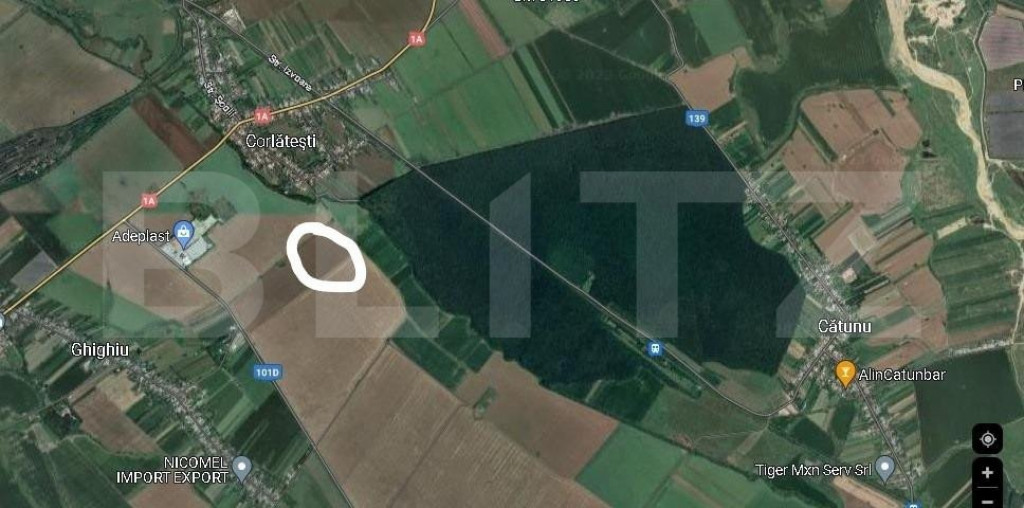 Teren extravilan arabil 21ha