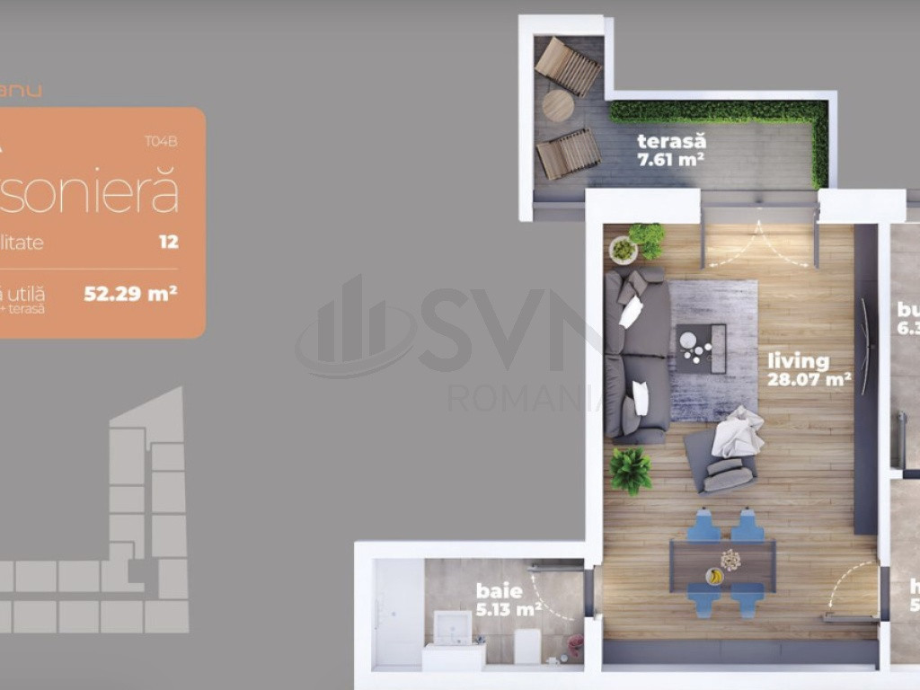 Garsoniera Auchan Titan Direct Dezvoltator