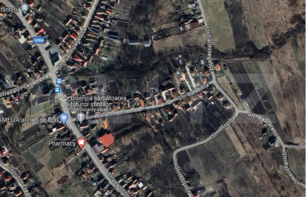 Teren intravilan, 1300mp, zona Primariei Chinteni