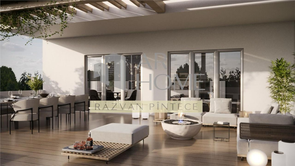 Penthouse 4 camere de lux, terasa 76 mp, zona Nord Albert, P