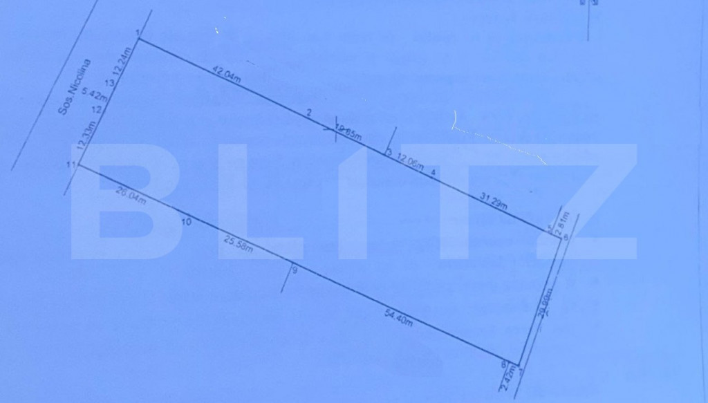 Teren intravilan 3.245 mp, front 30 ml., zona CUG