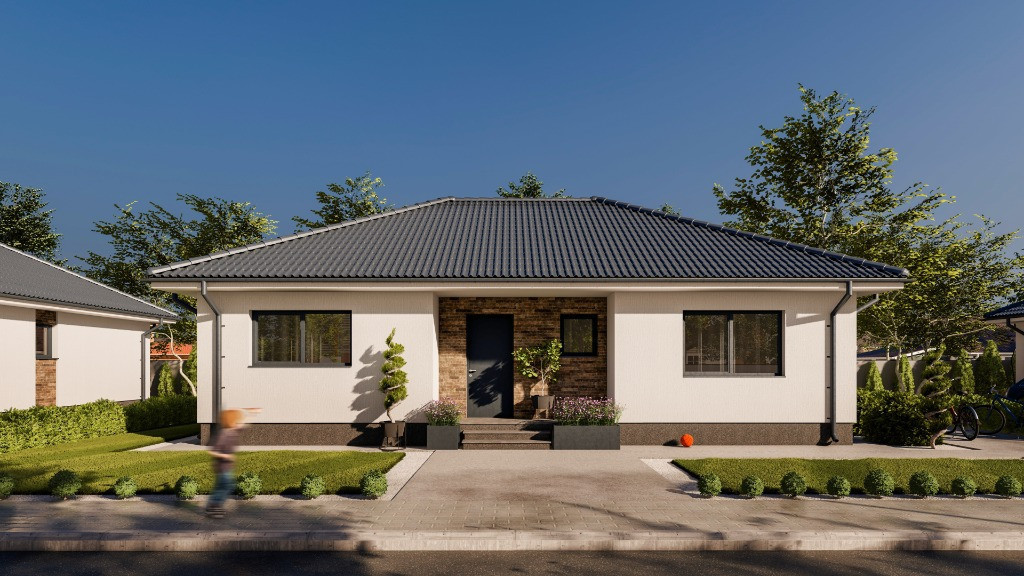 Casa P+M, 4 camere, la cheie, Balotesti/Dumbraveni