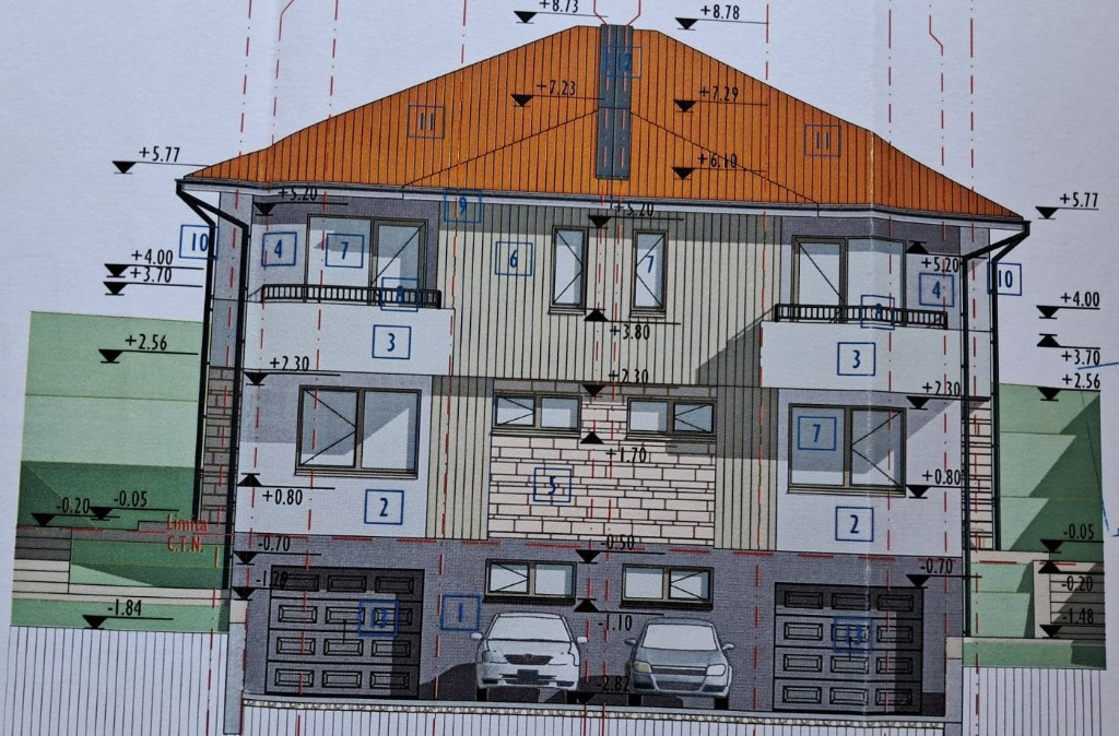 Duplex Feleacu sup.168 mp, garaj, S+P+E teren 574 mp