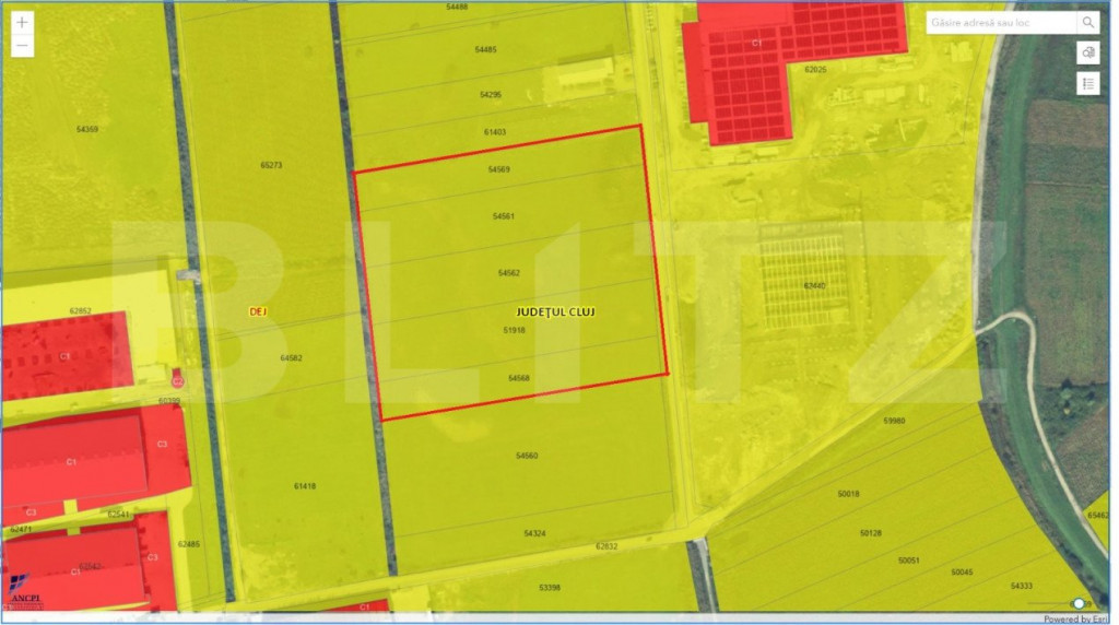 Teren intavilan , zona Industriala