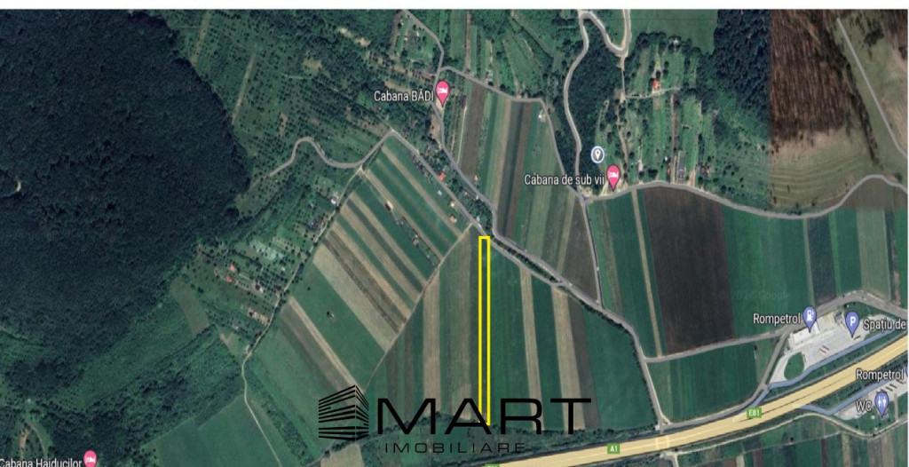Teren extravilan 4800mp acces auto, Cristian