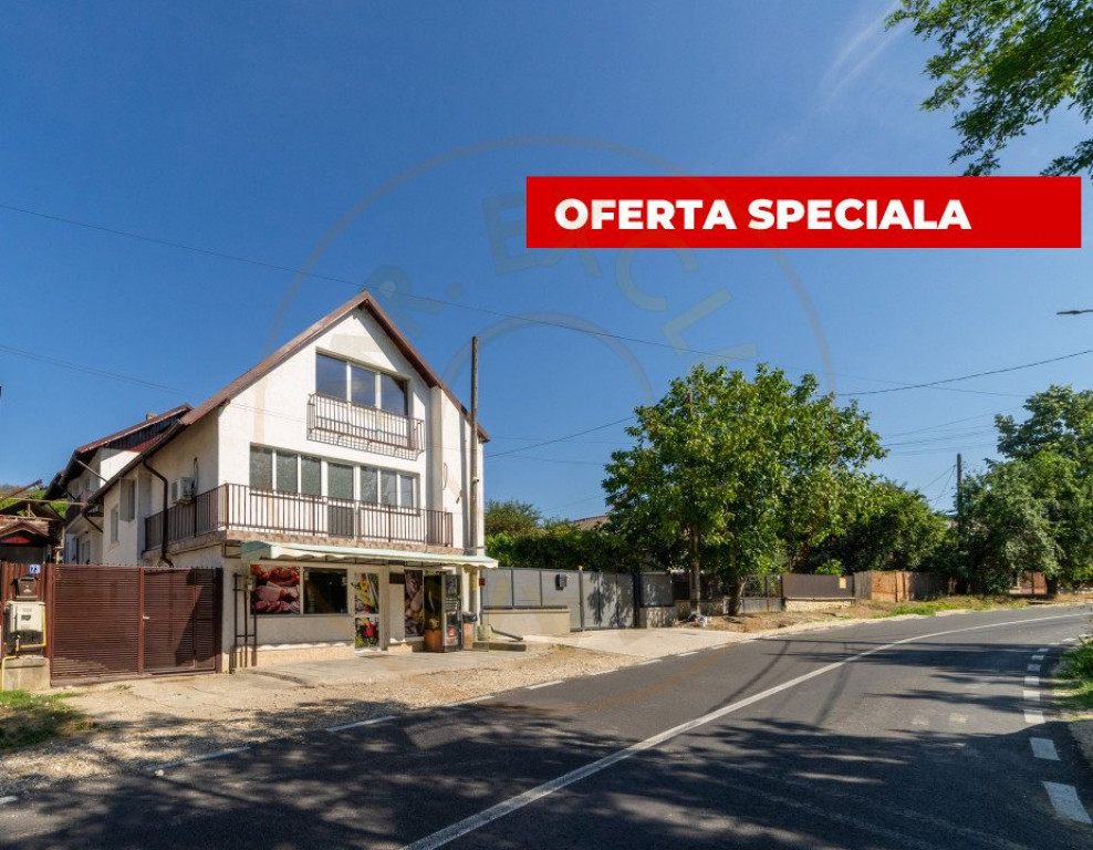 Casa spatioasa 318 mp utili+Spatiu Comercial zona Stefanesti