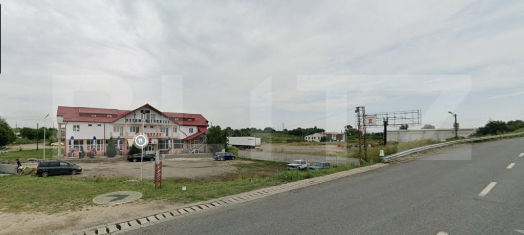 Teren 10800 mp, deschidere 150 m la E70, Hotel 680 mp, Isaln