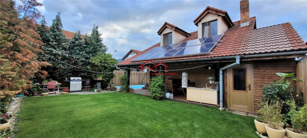 Imobil p m cu piscina incalzita, zona Brana,Selimbar