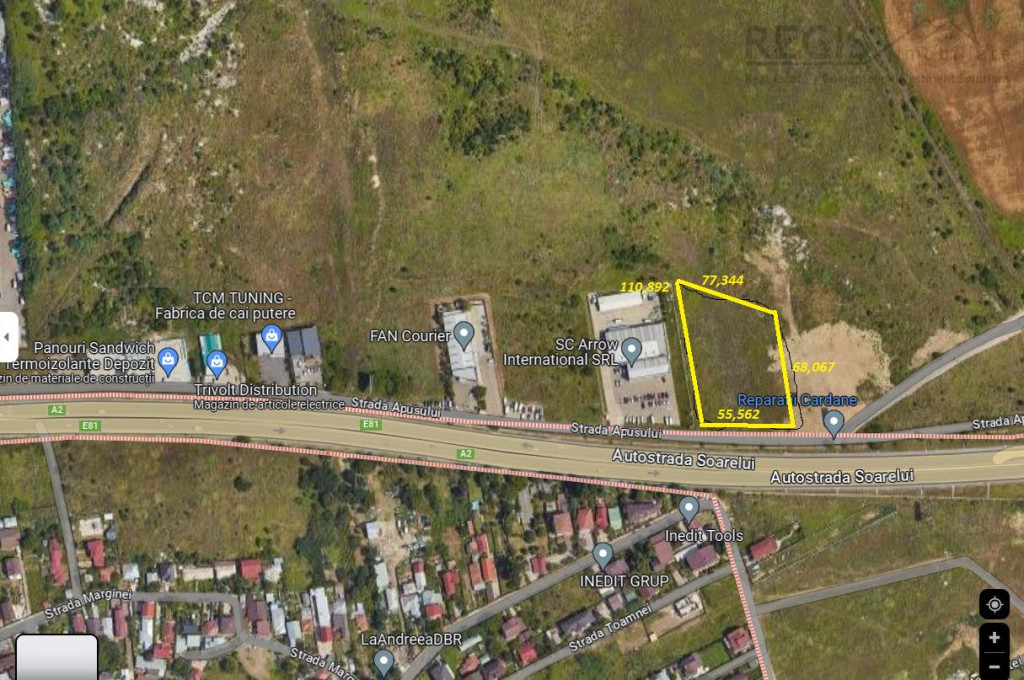 COMISION 0! Teren construibil, langa autostrada si centura