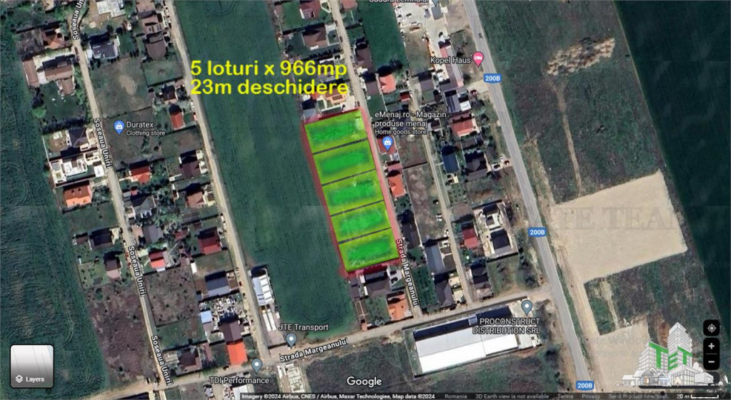 Terenuri cu locatie buna de in Balotesti