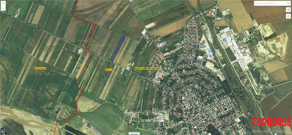 Adjud, teren 5000 mp - iesire spre Onesti