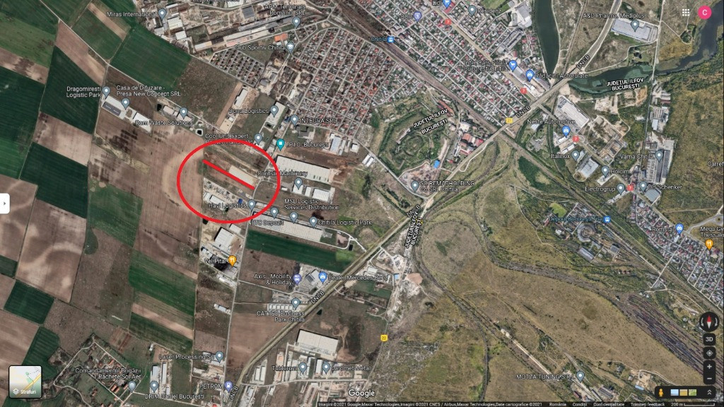 Vanzare Teren industrial cu Autorizatie de Construire - Chitila-Rudeni