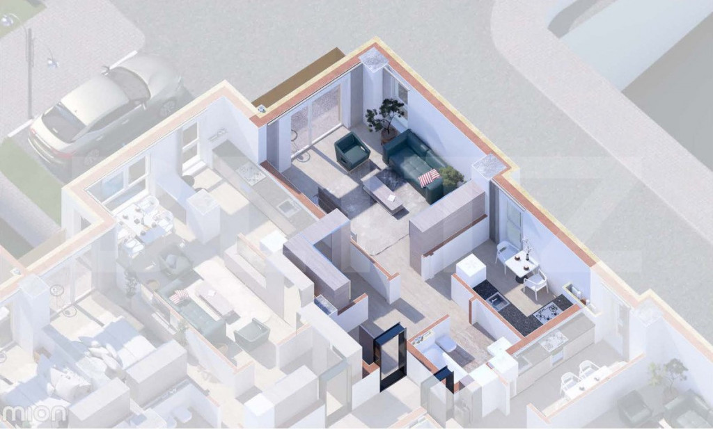 Apartament de 1 camera, 46.35mp, zona Copou