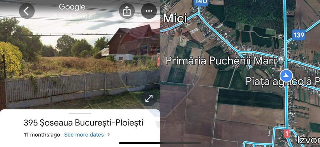 Vanzare teren DN1 Soseaua Bucuresti-Ploiesti/Centru Puche...