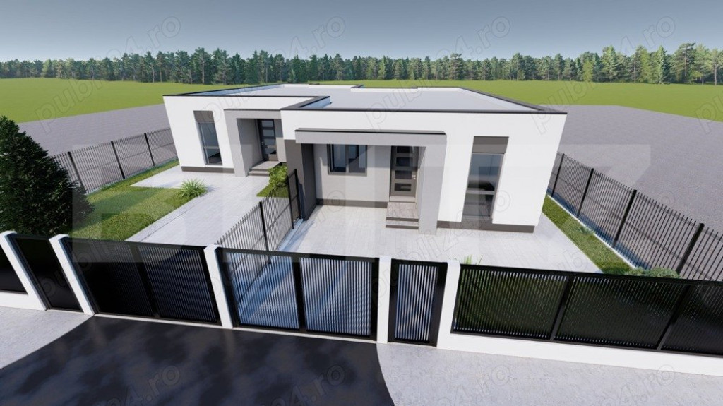 Duplex pe parter, 3 dormitoare, 350 mp teren, Sacalaz