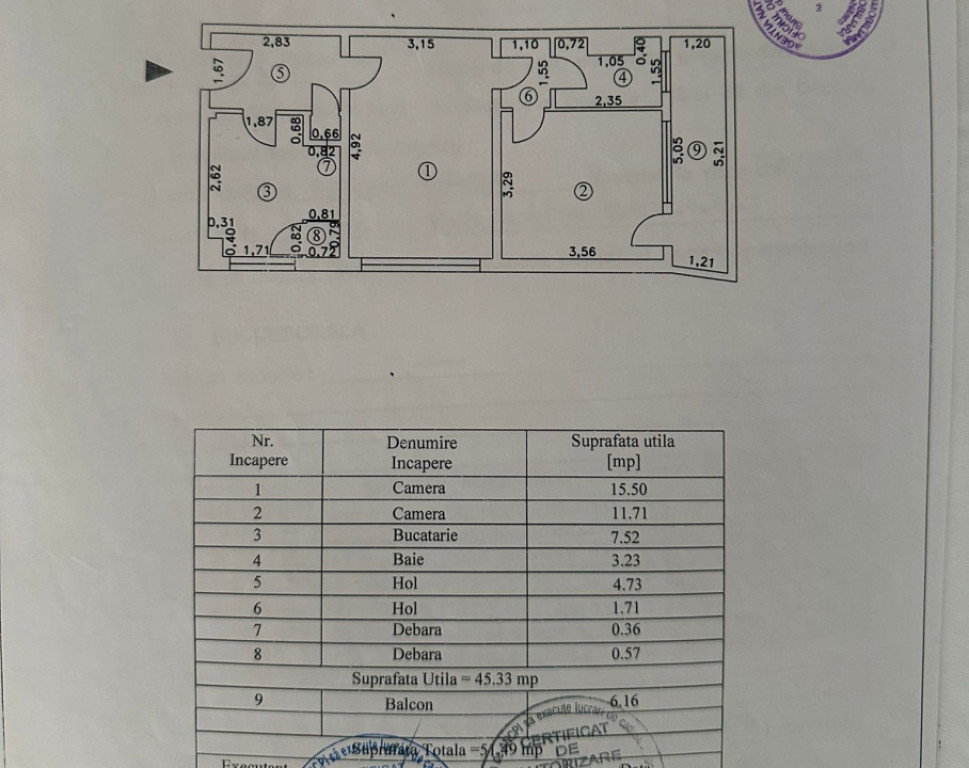 Apartament 2 camere confort 1, Hipodrom, parter.