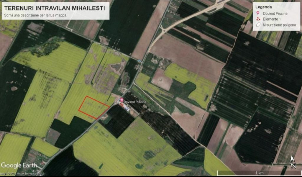 Teren intravilan 57500 mp - Mihailesti - Giurgiu