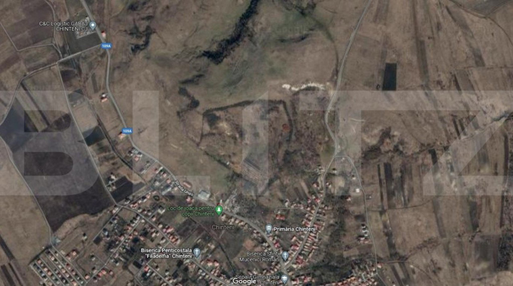 Investitie ! Teren Intravilan Chinteni 951 mp front 38ml ,