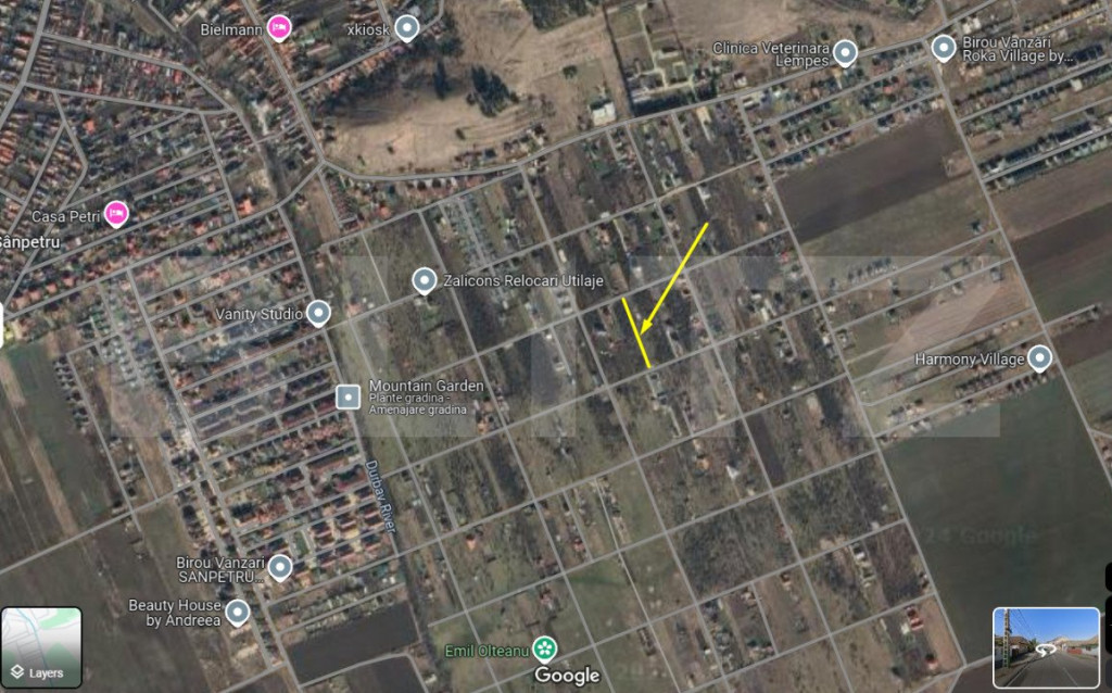 Teren Sanpetru Livada - pentru gradina, zona de relaxare.