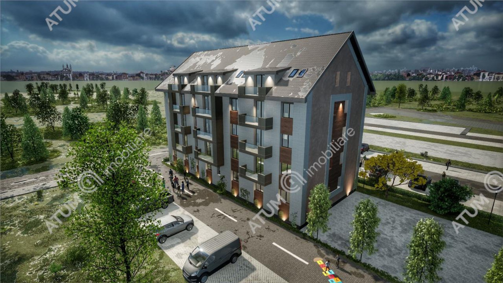 Apartament cu 3 camere 2 bai balcon si loc parcare situat in