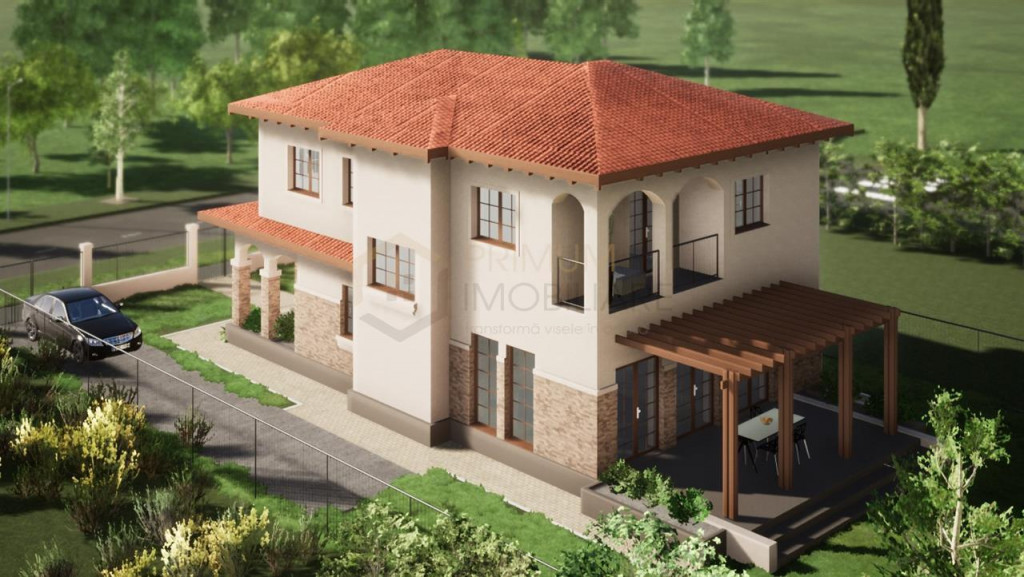 CASA INDIVIDUALA SUPERBA - TEREN 632 MP - TOATE UTILITATILE