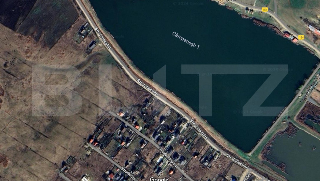 Teren intravilan 590mp, front 12ml, Campenesti, Langa lacul