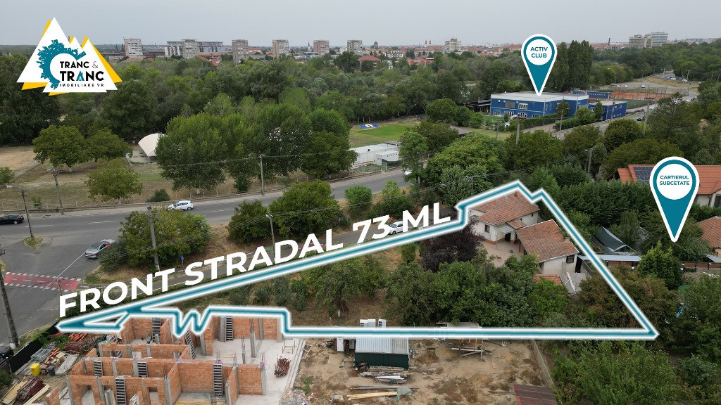 Proprietate unica cu teren de 1242 mp si FS de 73 m, in Subcetate