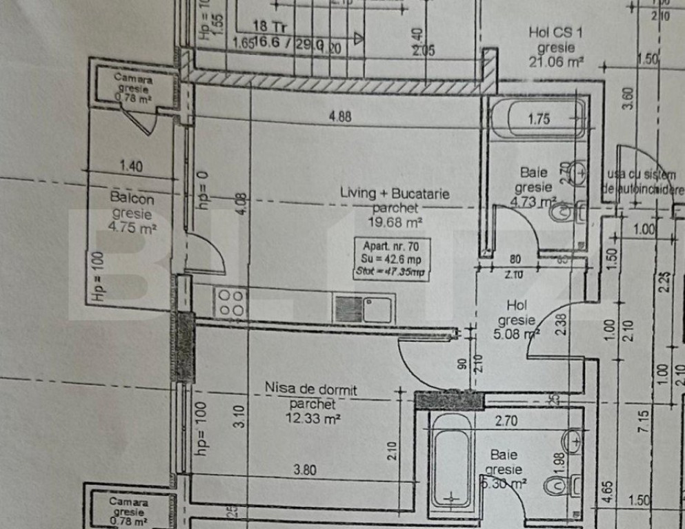 Apartament 2 camere, etaj intermediar, zona Vivo