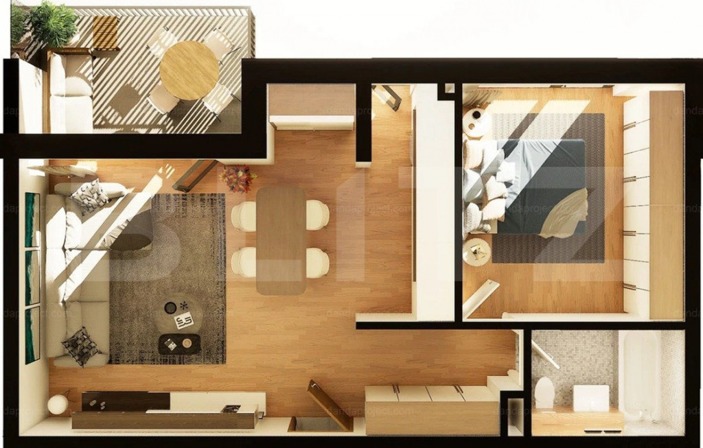 Apartament 2 camere, 53 mp, constructie noua, zona Dunarii