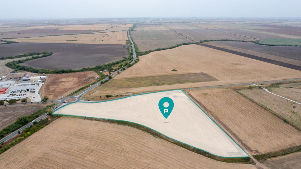 Teren DN6 Timișoara -Cenad sens giratoriu Dudeștii Noi