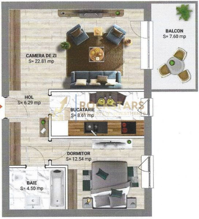 Apartament 2 camere Teilor Greenfield Băneasa