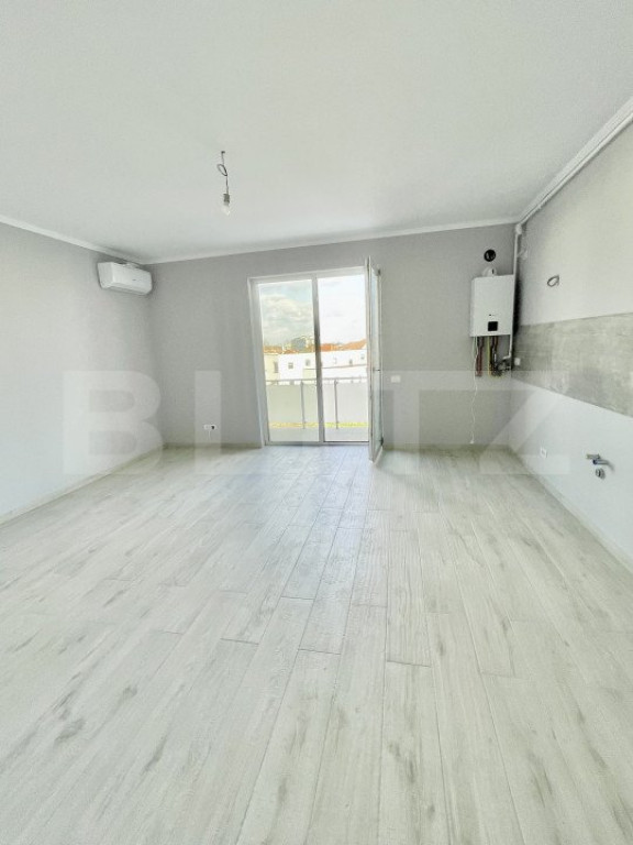 Apartament cu o camera, clima, 30 mp plus balcon, Giroc