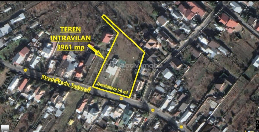 Teren intravilan cu o suprafata de 4000 mp, la granita dintr