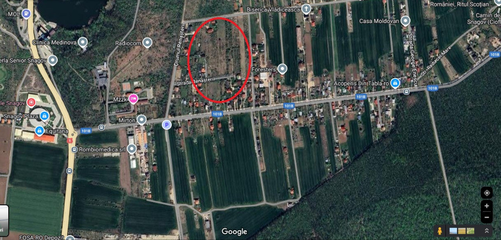 Teren Snagov Vladiceasca 3300 Mp New 2025