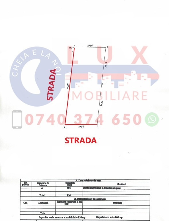 ID 7798 Teren intravilan pentru casa - Sat Mineri