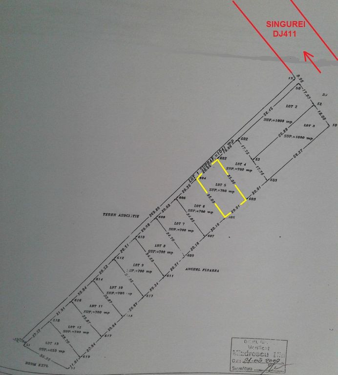 Calugareni 700mp,zona rezidentiala variante /asociere/inc...