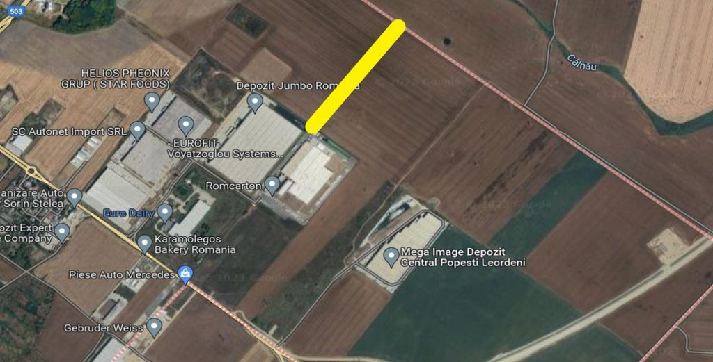 Teren ideal hala industriala Popesti Leordeni ( Jumbo )