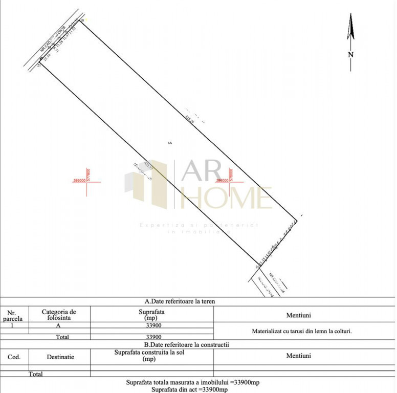 Teren intravilan cu destinatie comercial, langa Dedeman Nord