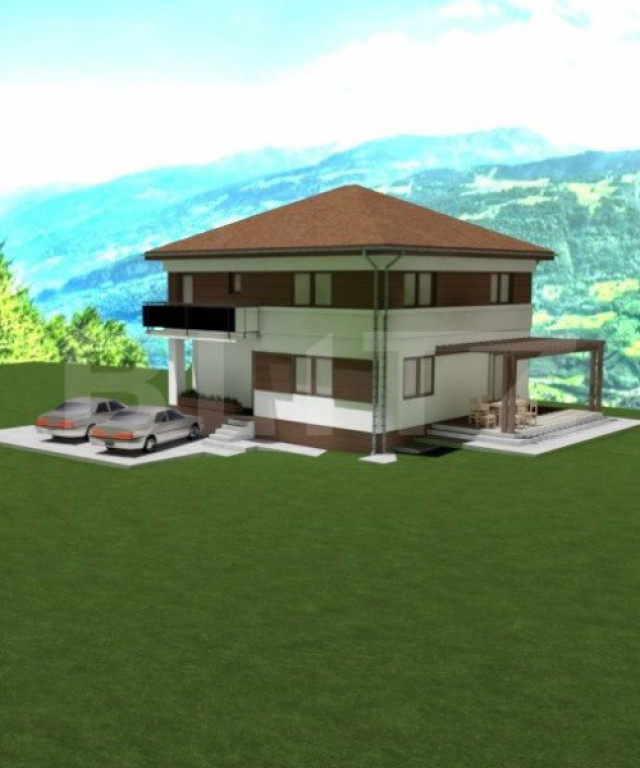 Casa individuala semifinisata, 146 mp utili, 500 mp teren, C