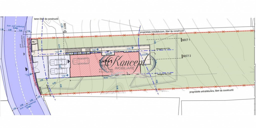 Teren cu proiect autorizat in Faget