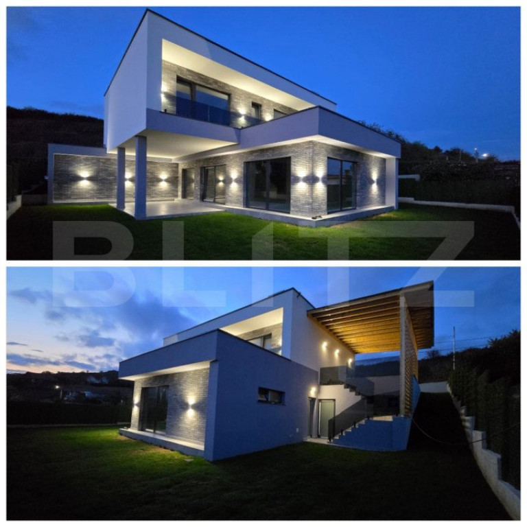Casa de vanzare in Baciu, 583 mp, semifinasat modern, zona