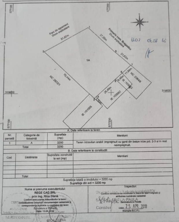 Teren de vanzare langa parcul Bragadiru