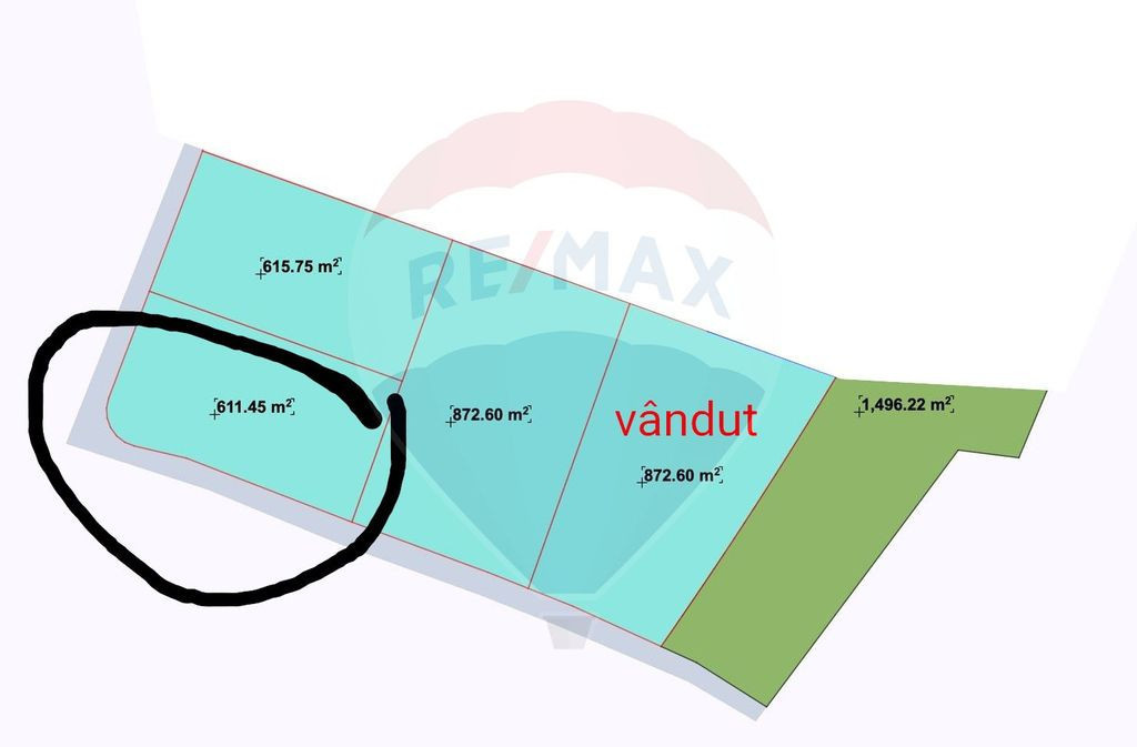 Parcelă 611 mp conform PUG revizuit | Chinteni | UTR Loc...