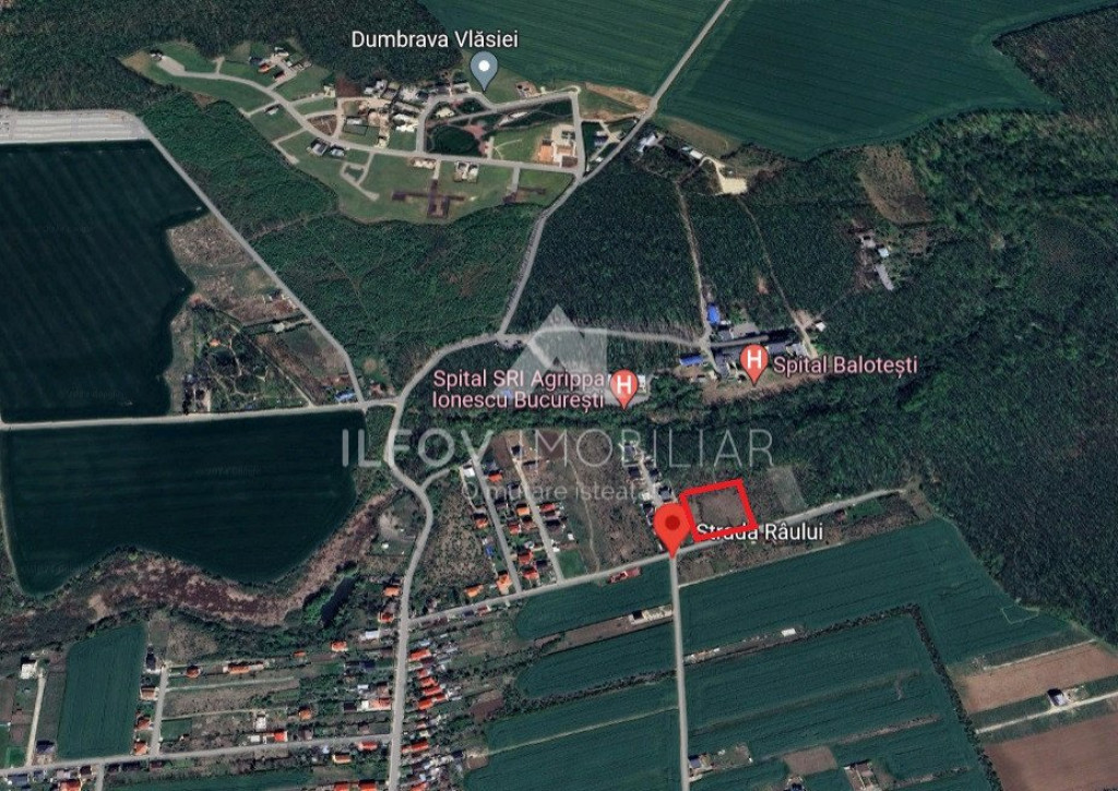 Teren intravilan Balotesti 9782mp 96ml deschidere langa padu