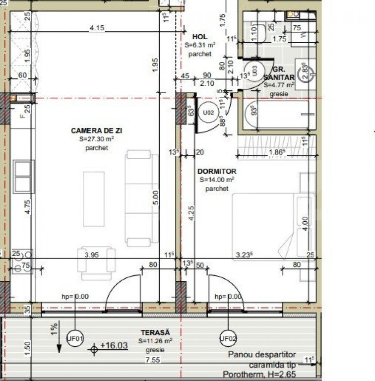 Apartament 2 camere, FINISAT sau SEMIFINISAT, garaj, TVA INC
