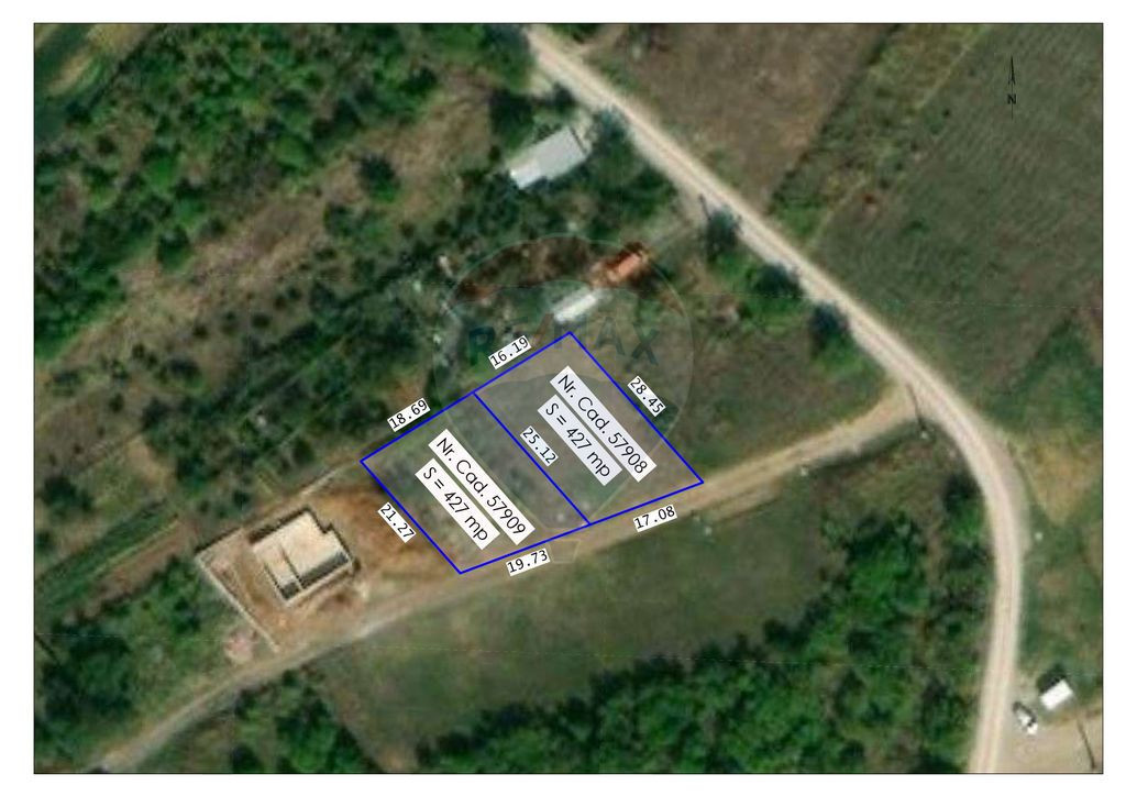 Teren intravilan de vânzare 854mp Paleu / Strada Piersic...